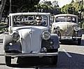 Mercedes-Benz Heckmotorwagen 130, Baureihe W 23, 1934 bis 1936 und 170 H, Baureihe W 28, 1936 bis 1939 (von links nach rechts).